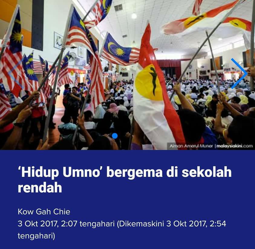 Image result for Gambar bendera Umno masuk sekolah